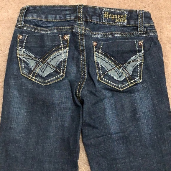 Request Jeans Size 5 27 Embellished - Picture 2 of 4